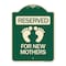 Signmission Blue Reserved Parking for New Mothers Heavy-Gauge Aluminum Sign, 24" x 18", G-1824-24297 A-DES-G-1824-24297 - alternate 1